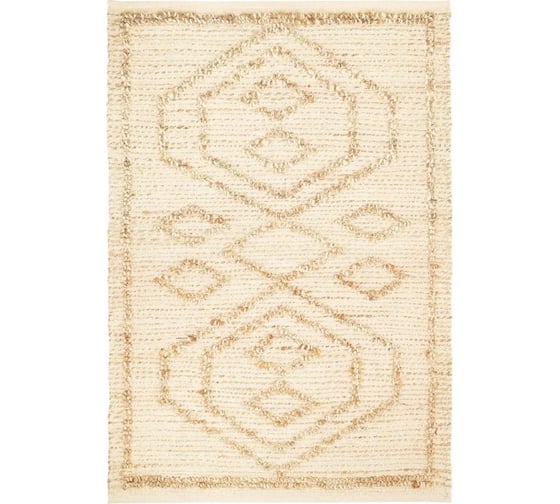 Ковер Tkano из джута и переработанного хлопка Kolkata Ethnic, 120x180 см TK23-DR0019 1