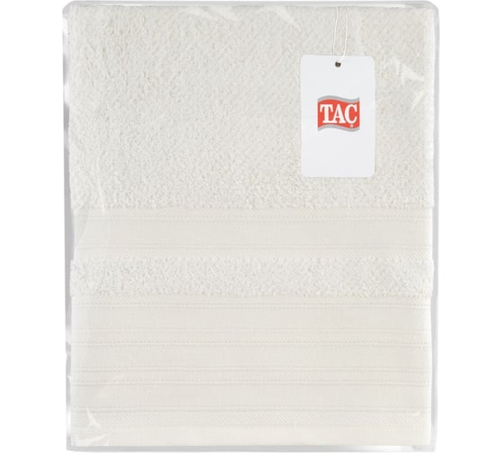 Полотенце махровое TAC DIAMOND, 70x140, 500 г/м2 BEYAZ, белый 1715-11500