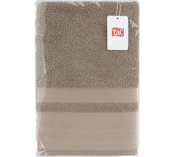 Полотенце махровое TAC DIAMOND, 70x140, 500 г/м2 KAHVE, коричневый 1715-11504