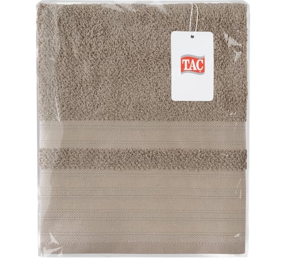 Полотенце махровое TAC DIAMOND, 50x90, 500 г/м2 KAHVE, коричневый 1716-11505