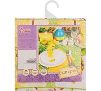 Скатерть Доляна Светлая Пасха 110х144 см, 100% хлопок, рогожка 164 г/м2 2058664