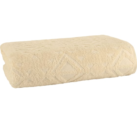 Полотенце махровое TAC JACQUARD, 70x140, 500 г/м2 BEIGE, бежевый 2794-21422 32976114