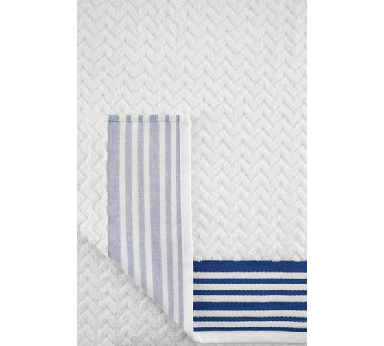 Полотенце махровое TAC LINE, 50x90, 500 г/м2 MAVI, белый, синий 2786-21401