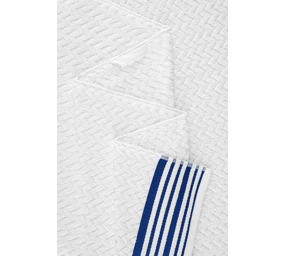 Полотенце махровое TAC LINE, 50x90, 500 г/м2 MAVI, белый, синий 2786-21401