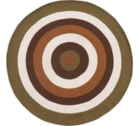 Ковер Tkano из хлопка Target коричневого цвета Ethnic, диаметр 150 см TK22-DR0032