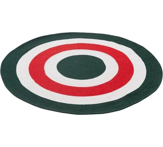 Ковер Tkano из хлопка Target темно-зеленого цвета Ethnic, диаметр 120 см TK22-DR0028