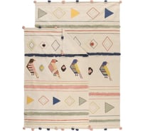 Ковер Tkano из хлопка в этническом стиле с орнаментом Птицы Ethnic, 160x230 см TK20-DR0002