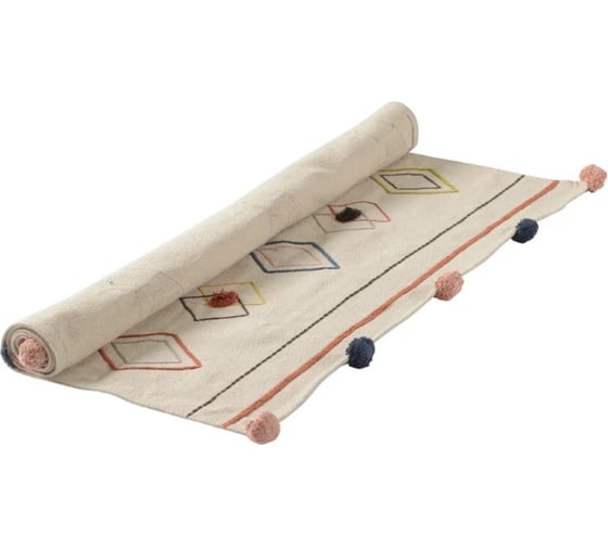 Ковер Tkano из хлопка в этническом стиле с орнаментом Птицы Ethnic, 160x230 см TK20-DR0002