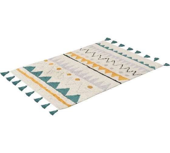 Ковер Tkano из хлопка с контрастным этническим орнаментом Ethnic, 120x180 см TK21-DR0004