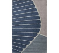 Ковер Tkano из хлопка с рисунком Tea plantation серого цвета Terra, 200x300 см TK22-DR0012