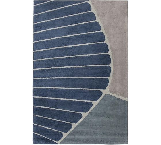 Ковер Tkano из хлопка с рисунком Tea plantation серого цвета Terra, 200x300 см TK22-DR0012