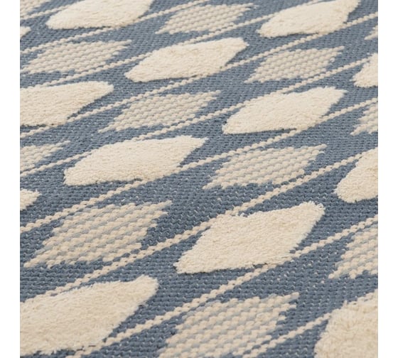 Ковер Tkano из хлопка синего цвета Argyle Ethnic, 160x230 см TK20-DR0038