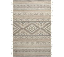 Ковер Tkano из хлопка, шерсти и джута с геометрическим орнаментом Ethnic, 120x180 см TK20-DR0011