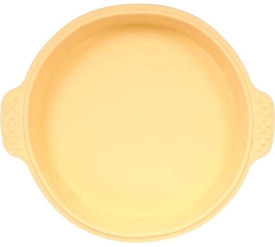 Форма силиконовая Marmiton Круг с ручками 29x25,5x4 см, бежевый 16072-л2 1
