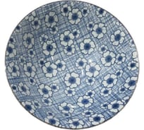 Тарелка Homium Japanese Collection, Очарование, глубокая (миска), белый/синий, D20 см platejcnew01wblue