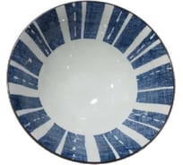 Тарелка Homium Japanese Collection, Очарование, глубокая (миска), белый/синий, D20 см platejcnew07wblue