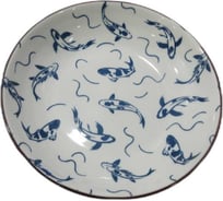 Тарелка Homium Japanese Collection, Очарование, белый/синий, D20 см platejcnew11wblue