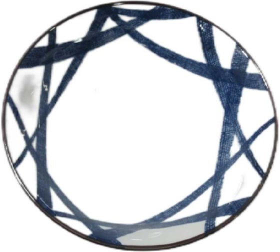 Тарелка Homium Japanese Collection, Очарование, глубокая (миска), белый/синий, D20 см platejcnew05wblue 1