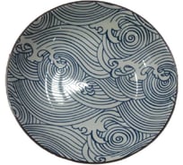Тарелка Homium Japanese Collection, Очарование, белый/синий, D20 см platejcnew10wblue