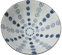 Тарелка Homium Japanese Collection, Очарование, глубокая (миска), белый/синий, D20 см platejcnew02wblue