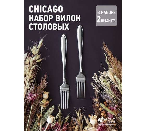 Набор вилок столовых APOLLO genio Chicago 2 предмета CHI-22