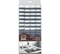 Набор салфеток сервировочных Marmiton Геометрия полосы, синий 30x45 см, 4 шт 17228-в1