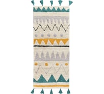 Ковер из хлопка с контрастным этническим орнаментом из коллекции Ethnic Tkano 70x160 см TK21-DR0003