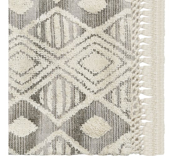 Ковер с бахромой из хлопка Chennai из коллекции Ethnic Tkano 70x160 см TK23-DR0083