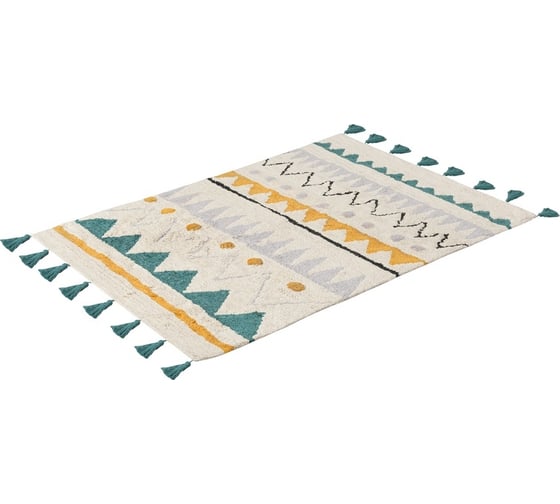 Ковер из хлопка с контрастным этническим орнаментом из коллекции Ethnic Tkano 160x230 см TK21-DR0005