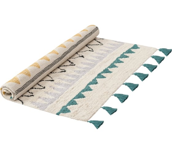 Ковер из хлопка с контрастным этническим орнаментом из коллекции Ethnic Tkano 160x230 см TK21-DR0005