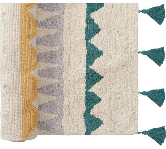 Ковер из хлопка с контрастным этническим орнаментом из коллекции Ethnic Tkano 160x230 см TK21-DR0005
