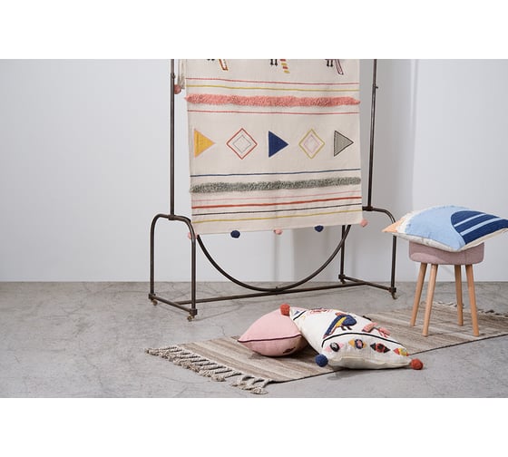 Ковер из хлопка в этническом стиле с орнаментом Птицы из коллекции Ethnic Tkano 120x180 см TK20-DR0001