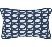 Чехол на подушку с принтом Twirl темно-синего цвета из коллекции Cuts&Pieces Tkano 30x50 см TK18-CC0005