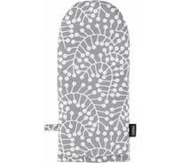 Прихватка-варежка Tkano Scandinavian touch серая, с принтом Спелая Смородина, 14x32 см TK22-OM0004