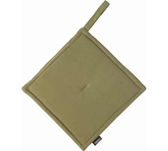 Прихватка из хлопка Tkano Essential оливковая, 22x22 см TK22-PH0005 1