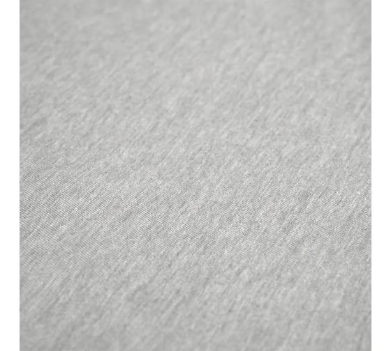 Простыня на резинке из хлопкового трикотажа Tkano Essential серый, 180x200x30 см TK23-FS0012
