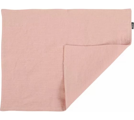 Салфетка под приборы Tkano Essential из умягченного льна, розово-пудровая, 35x45 см TK19-PM0004