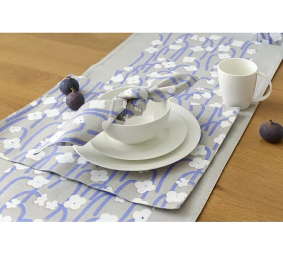 Салфетка под приборы Tkano Scandinavian touch с принтом Полярный цветок, 35x45 см TK22-PM0007