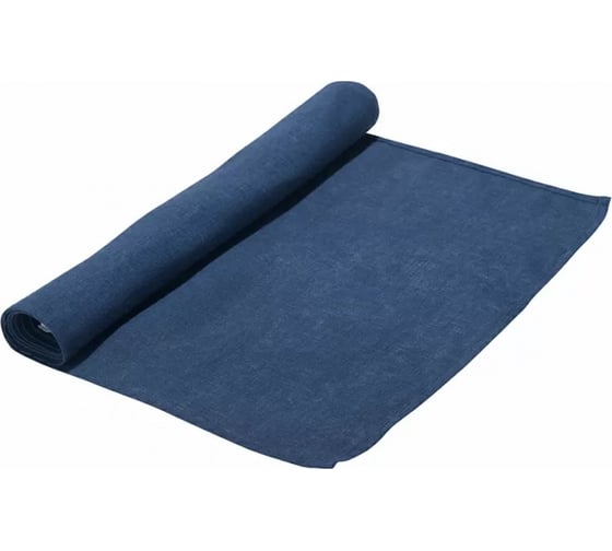 Дорожка на стол из стираного льна Tkano Essential синяя, 45x150 см TK22-TR0001