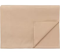 Жаккардовая дорожка на стол Tkano Essential бежевая, из хлопка, с вышивкой, 53x150 см TK21-TR0007