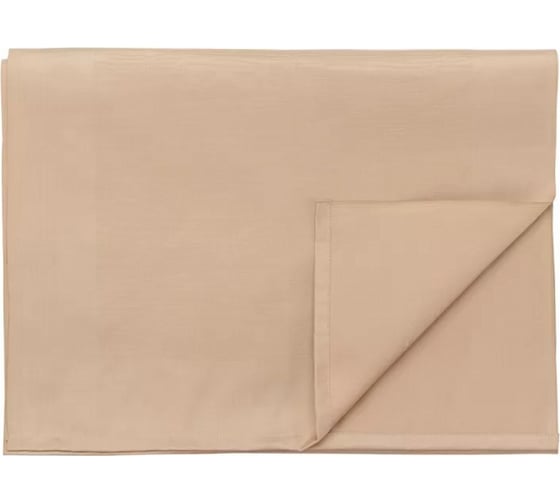 Жаккардовая дорожка на стол Tkano Essential бежевая, из хлопка, с вышивкой, 53x150 см TK21-TR0007