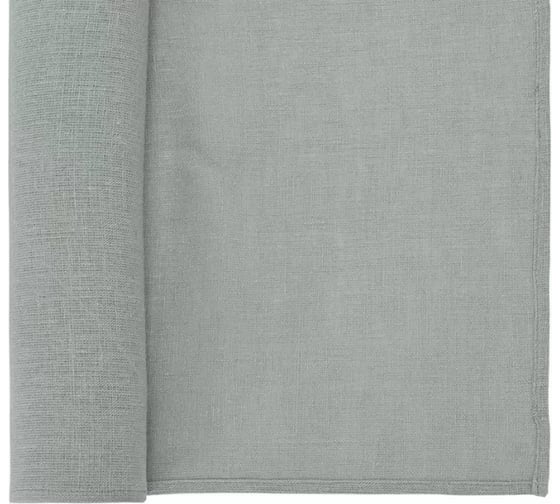 Дорожка на стол из стираного льна Tkano Essential серая, 45x150 см TK22-TR0002