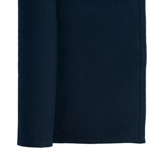 Дорожка на стол из умягченного льна Tkano Essential темно-синяя, 45x150 см TK18-TR0009