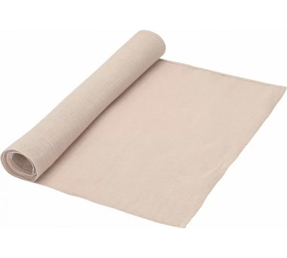 Дорожка на стол из стираного льна Tkano Essential бежевая, 45x150 см TK22-TR0004