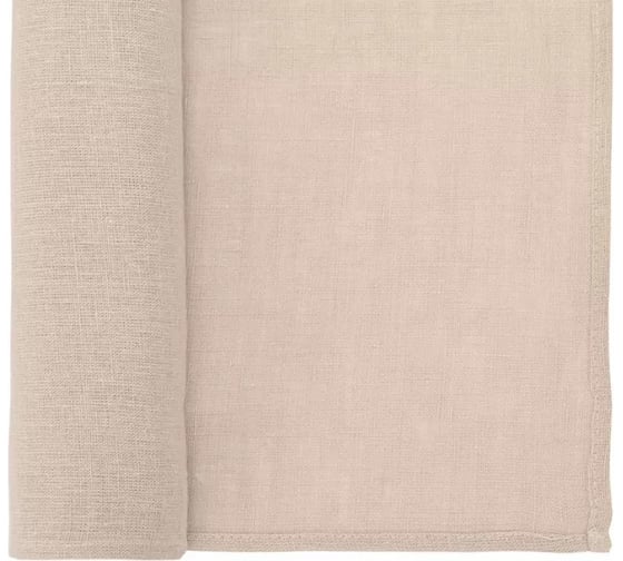 Дорожка на стол из стираного льна Tkano Essential бежевая, 45x150 см TK22-TR0004