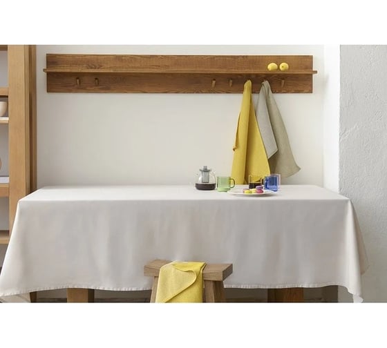 Скатерть из хлопка Tkano Scandinavian touch бежево-серый, 170x250 см TK22-TC0021