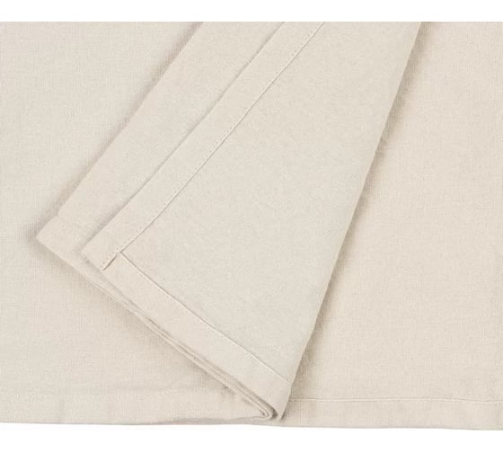 Скатерть из хлопка Tkano Scandinavian touch бежево-серый, 170x170 см TK22-TC0020