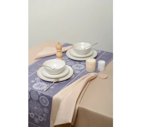 Классическая скатерть Tkano Essential бежевый, из хлопка, 180x260 см TK21-TC0016