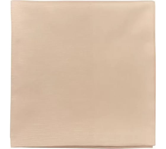 Жаккардовая скатерть Tkano Essential бежевый, из хлопка, с вышивкой, 180x180 см TK21-TC0013