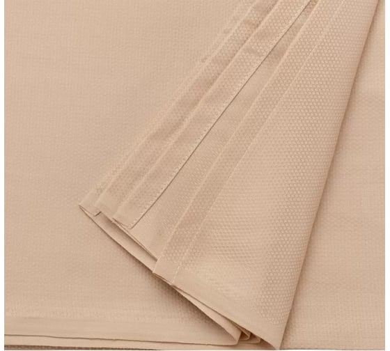 Скатерть Tkano Essential бежевый, с фактурным жаккардовым рисунком, из хлопка, 180x180 см TK21-TC0017